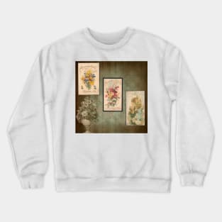 Old Time Flower Still Life Crewneck Sweatshirt